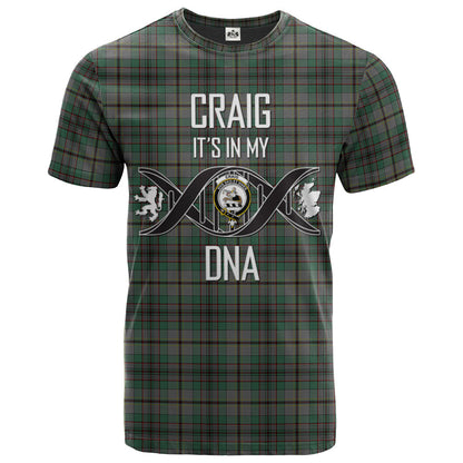 Printivon Craig Clan DNA In Me Tartan Crest T Shirt