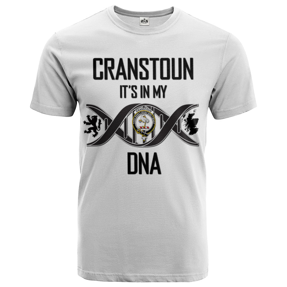 Printivon Cranstoun Clan DNA In Me Crest T Shirt