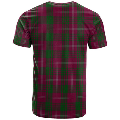 Printivon Crawford Clan DNA In Me Tartan Crest T Shirt