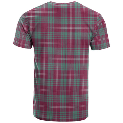Printivon Crawford Ancient Clan DNA In Me Tartan Crest T Shirt