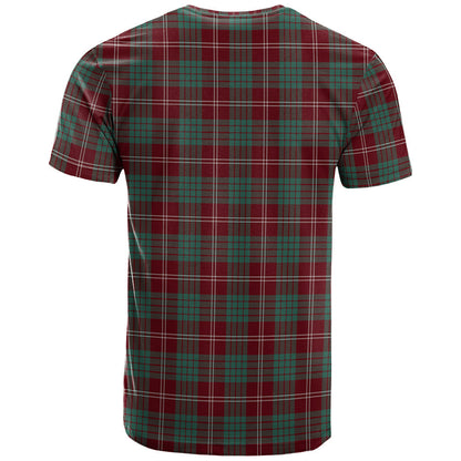 Printivon Crawford Modern Clan DNA In Me Tartan Crest T Shirt