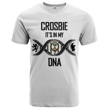 Printivon Crosbie Clan DNA In Me Crest T Shirt