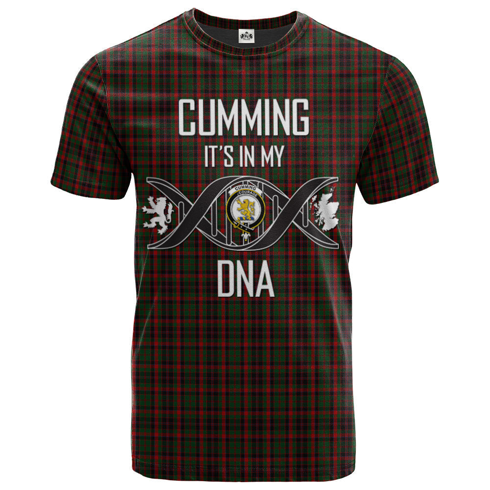 Printivon Cumming Comyn Buchan Clan DNA In Me Tartan Crest T Shirt