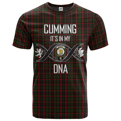 Printivon Cumming Comyn Buchan Clan DNA In Me Tartan Crest T Shirt