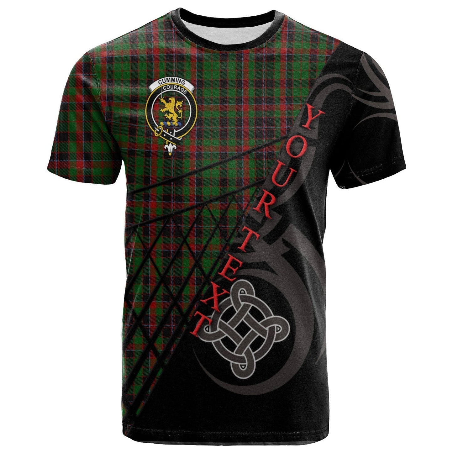 Printivon Cumming Hunting T Shirt Pattern Celtic 