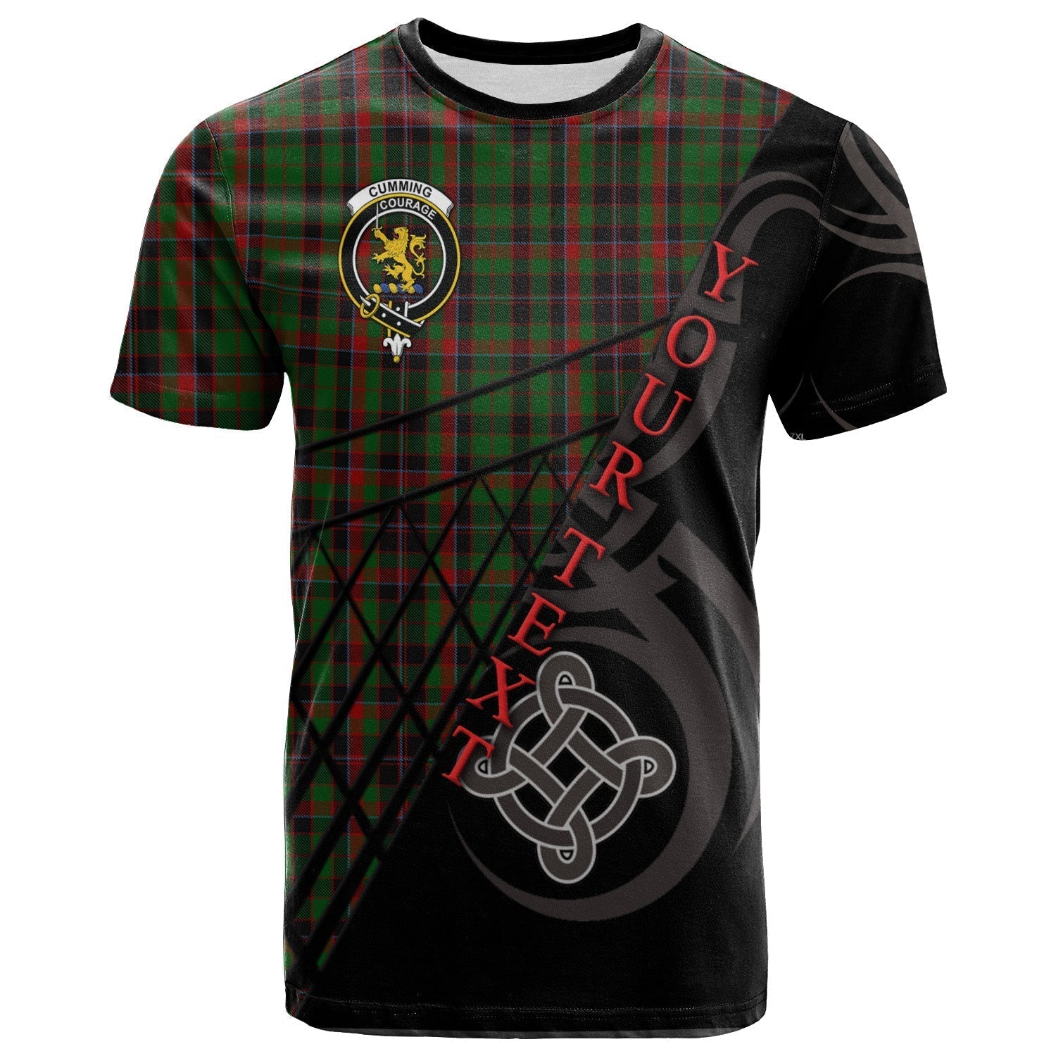 Printivon Cumming Hunting T Shirt Pattern Celtic 