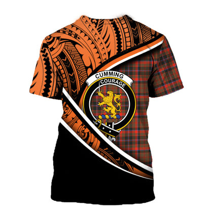Printivon Cumming Hunting Ancient T Shirt Pattern Polynesian