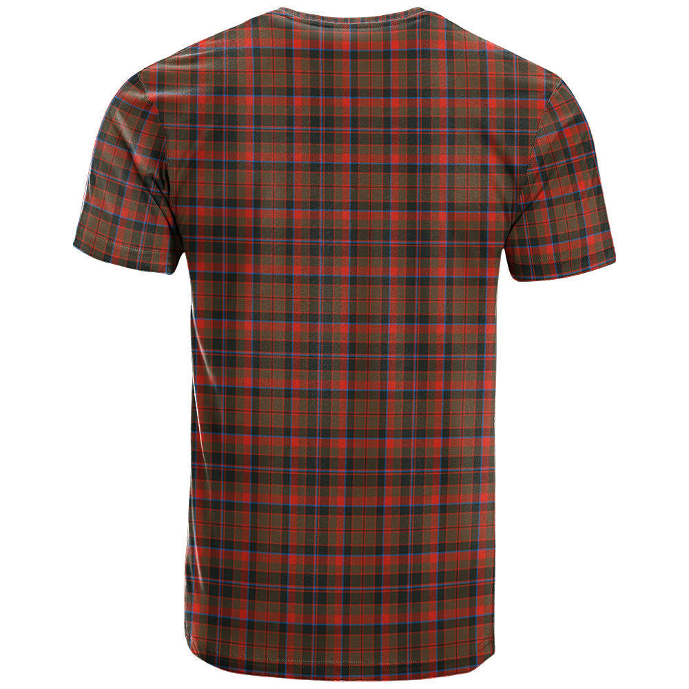 Printivon Cumming Hunting Weathered Clan DNA In Me Tartan Crest T Shirt