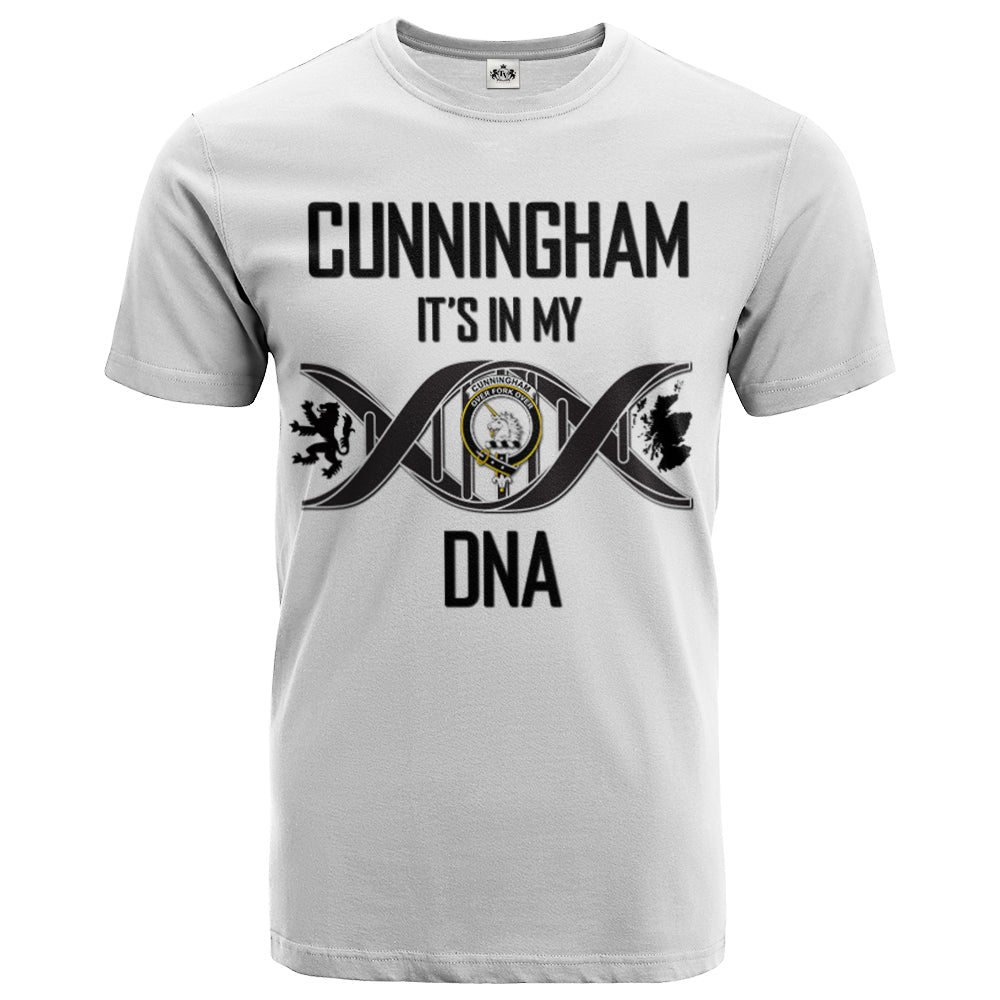 Printivon Cunningham Clan DNA In Me Crest T Shirt
