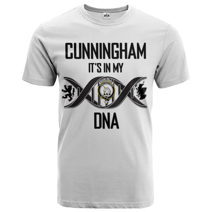 Printivon Cunningham Clan DNA In Me Crest T Shirt