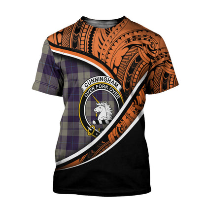 Printivon Cunningham Dress Blue Dancers T Shirt Pattern Polynesian 