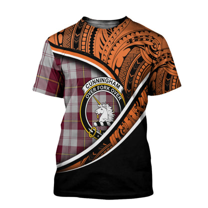 Printivon Cunningham Dress Burgundy (Dance) T Shirt Pattern Polynesian 