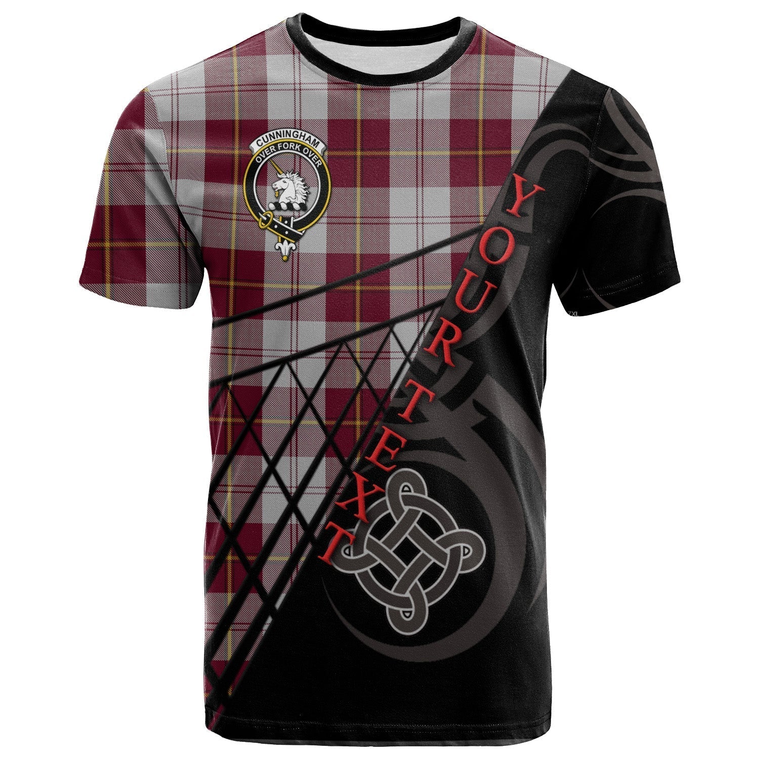 Printivon Cunningham Dress Burgundy (Dance) T Shirt Pattern Celtic 