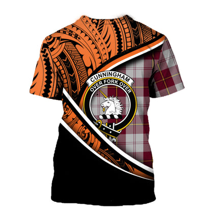 Printivon Cunningham Dress Blue Dancers T Shirt Pattern Polynesian