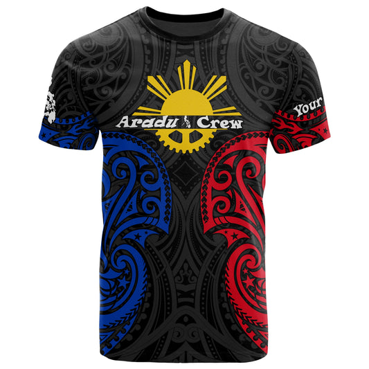 The Philippines Custom Personalised T - Shirt - Aradu Crew