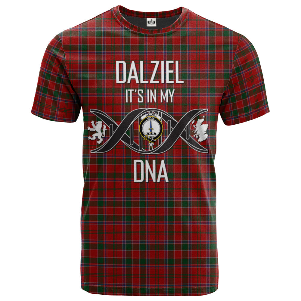 Printivon Dalziel 01 Clan DNA In Me Tartan Crest T Shirt