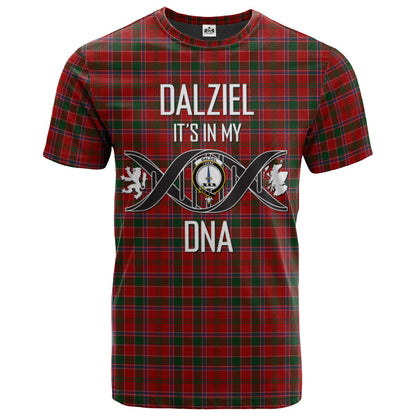 Printivon Dalziel 01 Clan DNA In Me Tartan Crest T Shirt