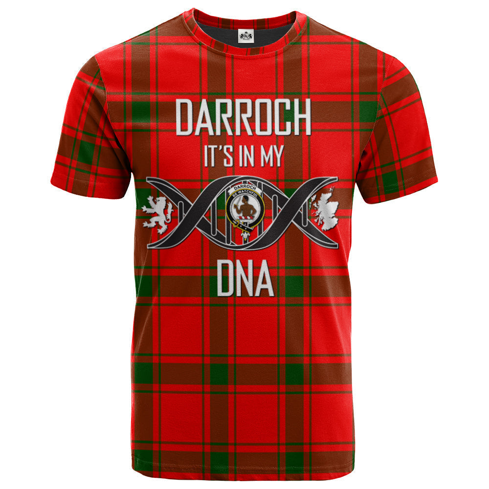 Printivon Darroch Clan DNA In Me Tartan Crest T Shirt