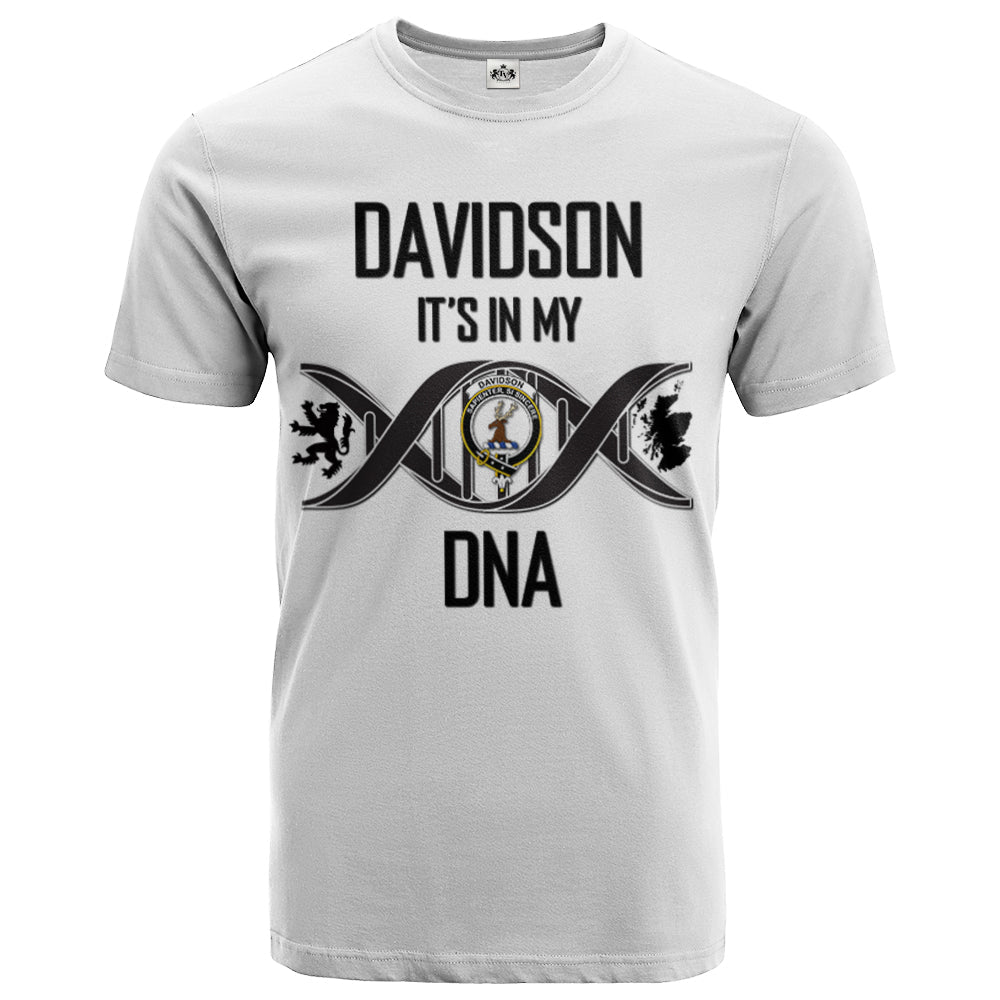 Printivon Davidson Clan DNA In Me Crest T Shirt