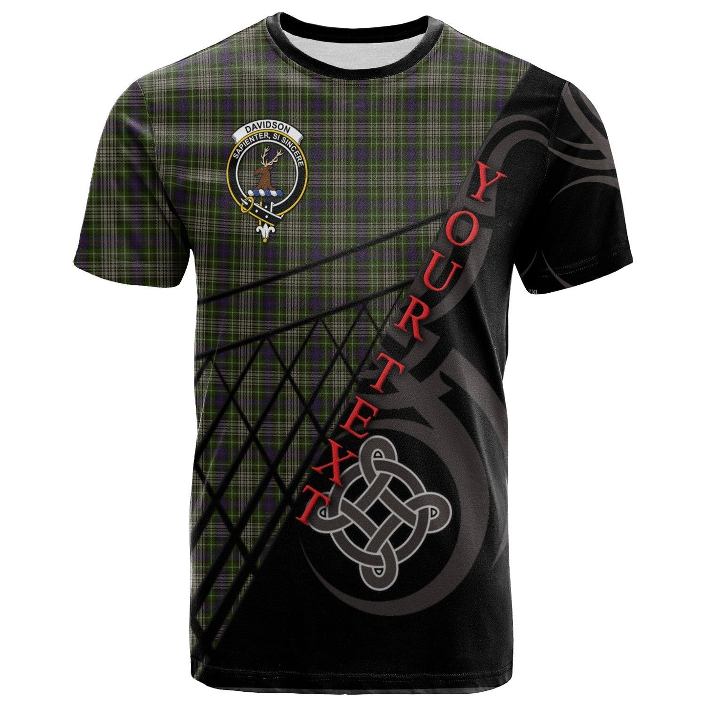 Printivon Davidson of Tulloch Dress 02 T Shirt Pattern Celtic 