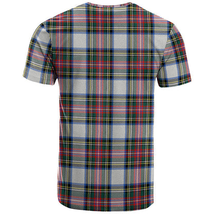 Printivon Dennistoun Clan DNA In Me Tartan Crest T Shirt
