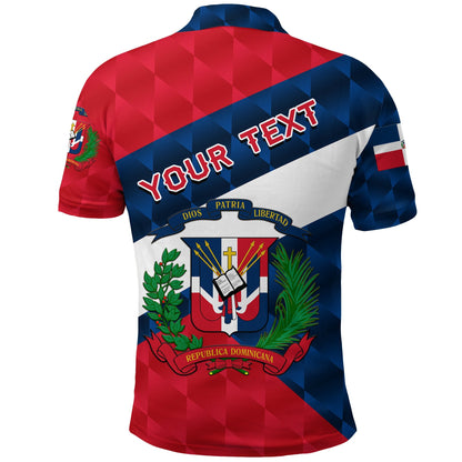 Custom Dominican Republic Polo Shirt Sporty Style