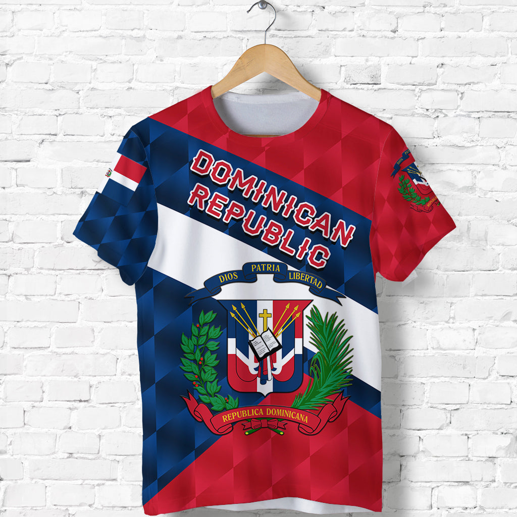 Custom Dominican Republic T Shirt Sporty Style