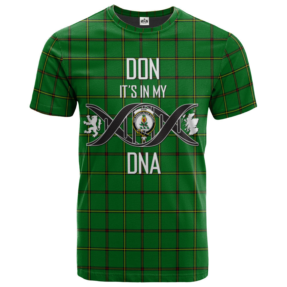 Printivon Don Clan DNA In Me Tartan Crest T Shirt