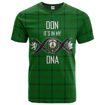 Printivon Don Clan DNA In Me Tartan Crest T Shirt