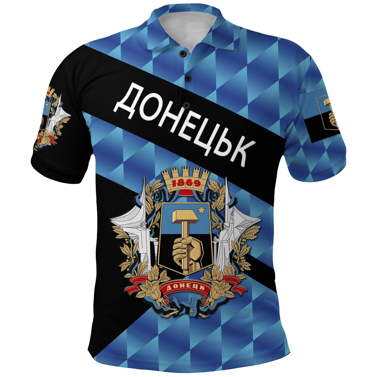Ukraine Donetsk Polo Shirt Sporty Style