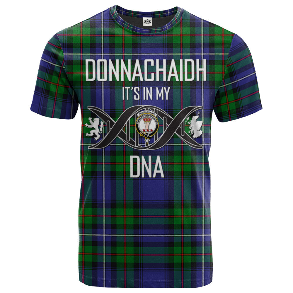 Printivon Donnachaidh Clan DNA In Me Tartan Crest T Shirt