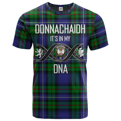 Printivon Donnachaidh Clan DNA In Me Tartan Crest T Shirt