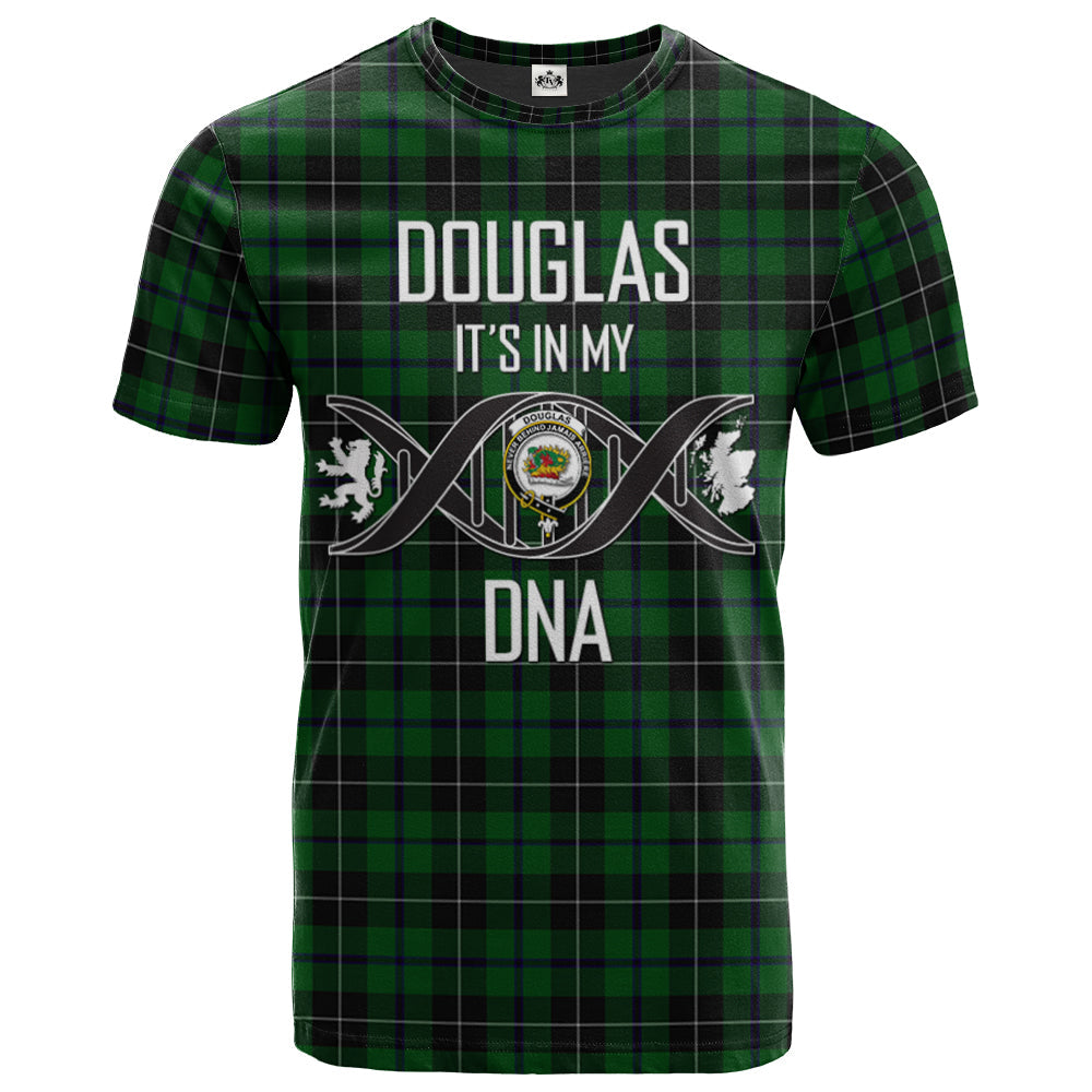 Printivon Douglas 02 Clan DNA In Me Tartan Crest T Shirt