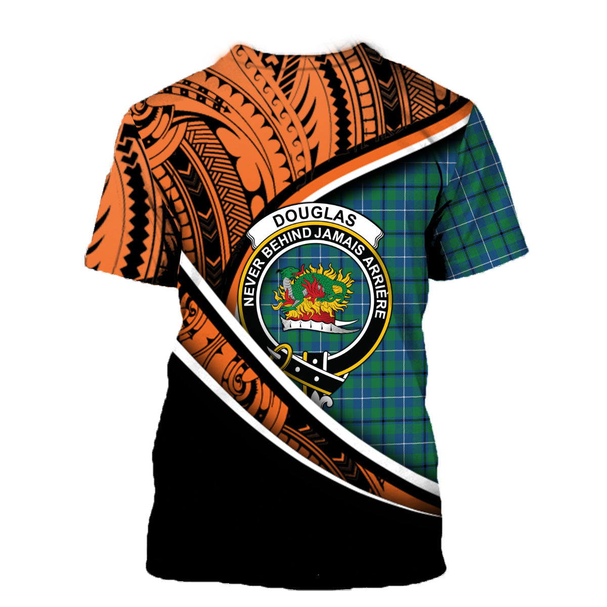Printivon Douglas Ancient Red T Shirt Pattern Polynesian