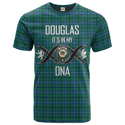 Printivon Douglas Ancient Clan DNA In Me Tartan Crest T Shirt