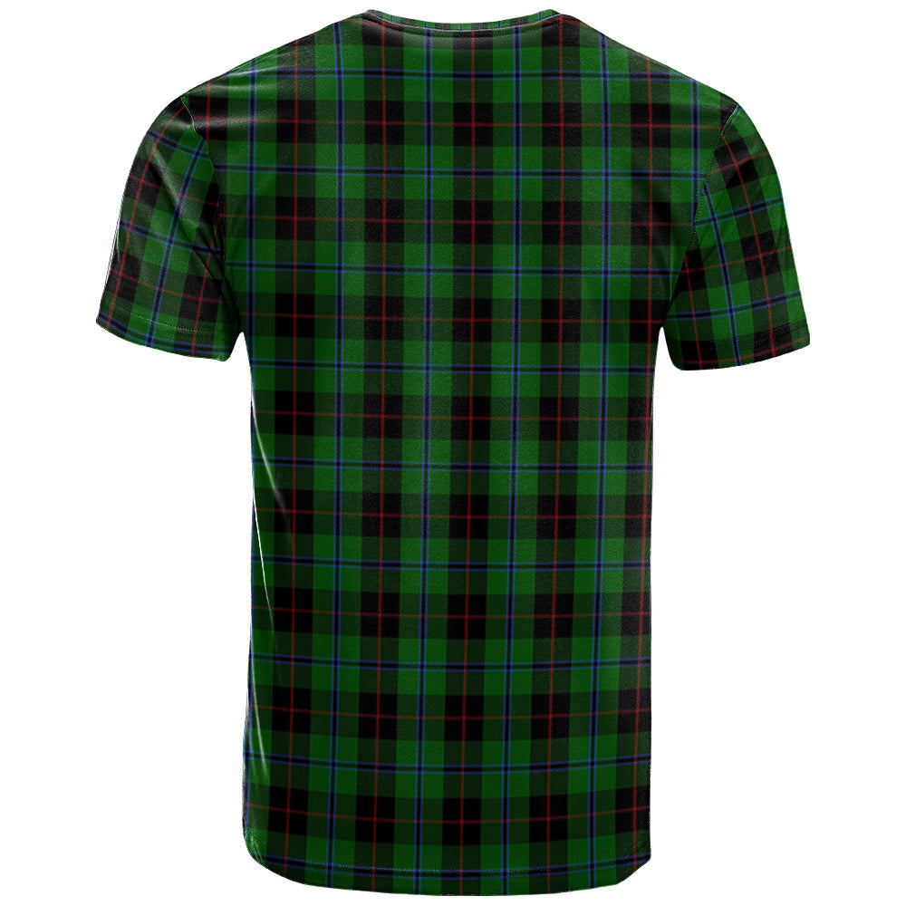 Printivon Douglas Black Clan DNA In Me Tartan Crest T Shirt