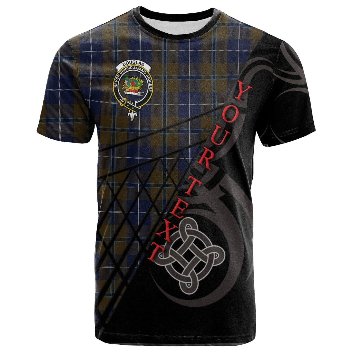 Printivon Douglas Brown T Shirt Pattern Celtic 