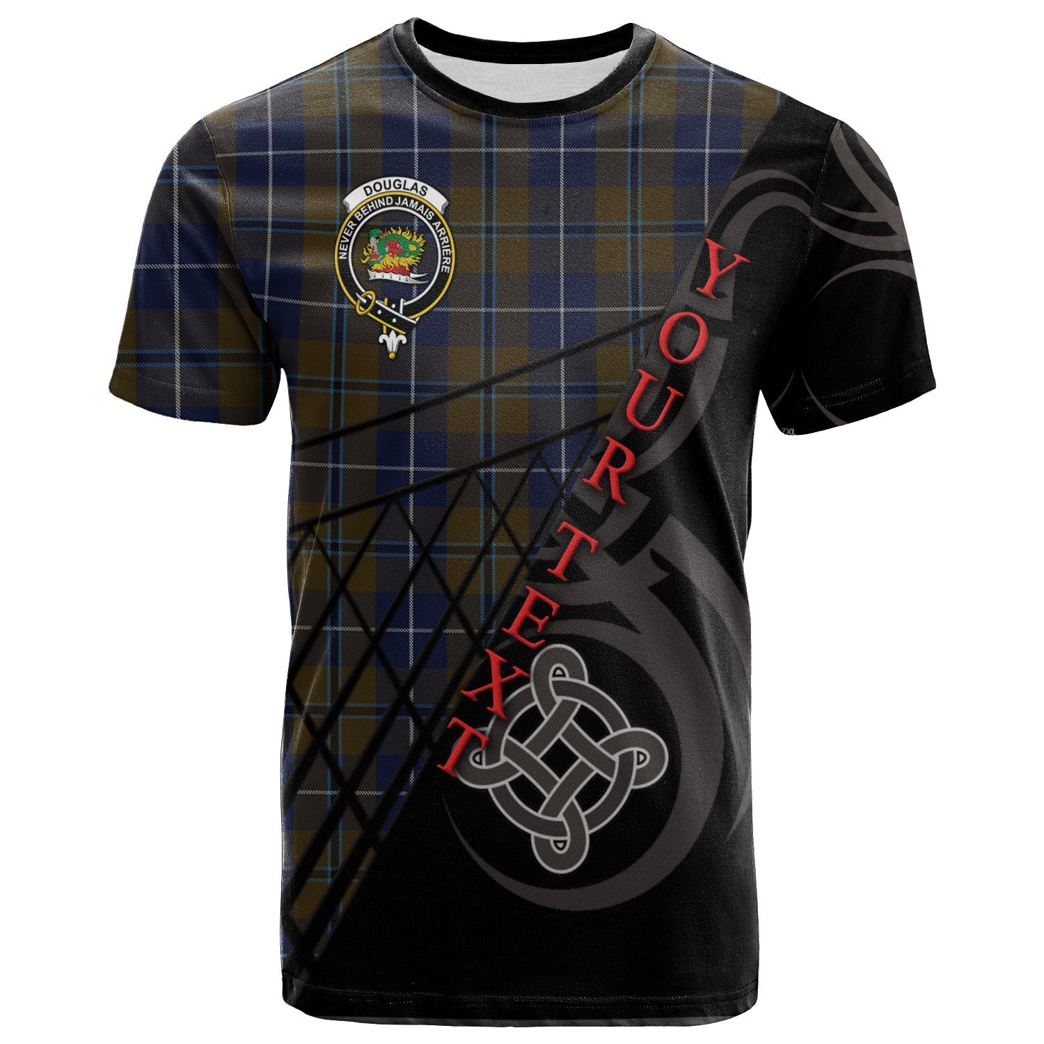 Printivon Douglas Brown T Shirt Pattern Celtic 