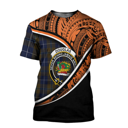 Printivon Douglas Brown T Shirt Pattern Polynesian 