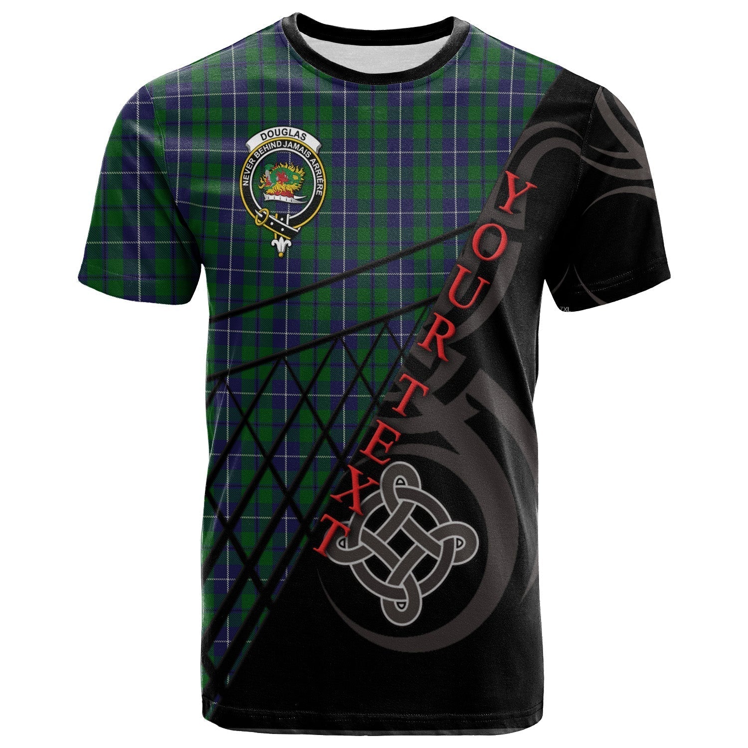 Printivon Douglas Green T Shirt Pattern Celtic 