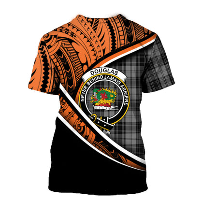 Printivon Douglas Grey Modern T Shirt Pattern Polynesian