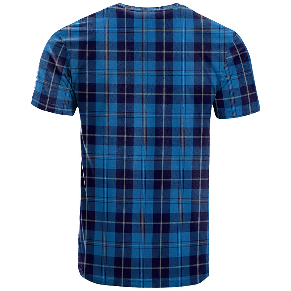Printivon Douglas Variation Clan DNA In Me Tartan Crest T Shirt