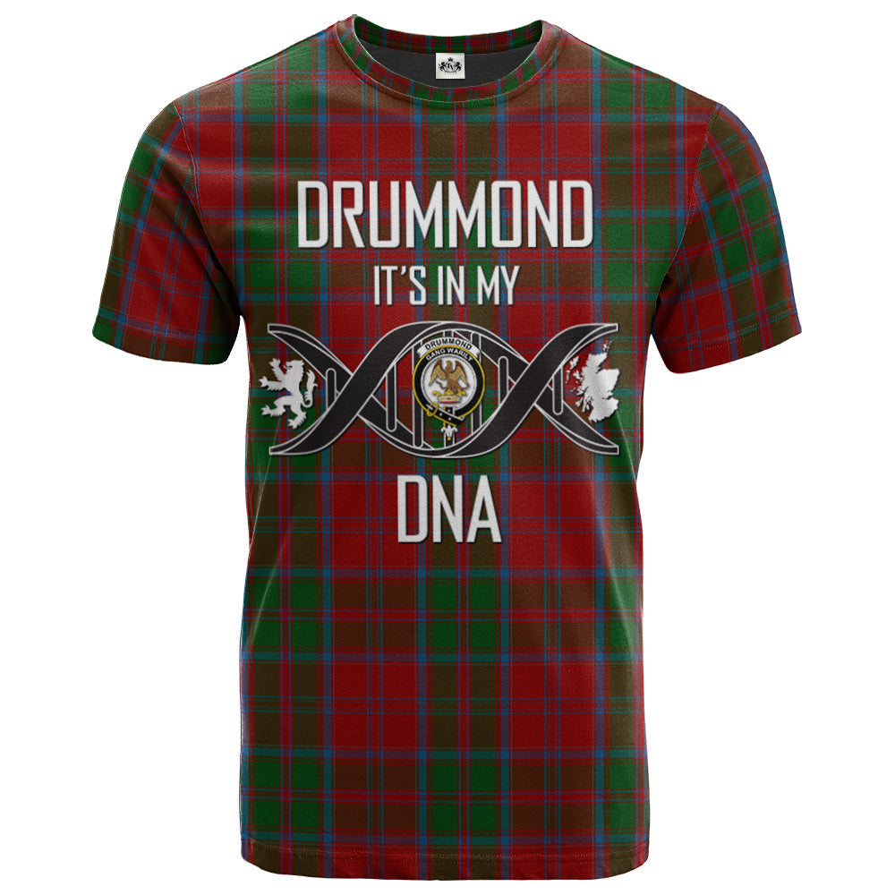 Printivon Drummond 01 Clan DNA In Me Tartan Crest T Shirt