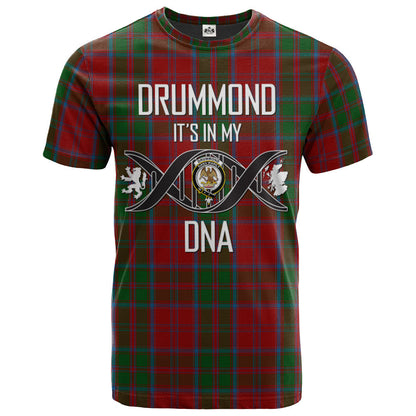 Printivon Drummond 01 Clan DNA In Me Tartan Crest T Shirt