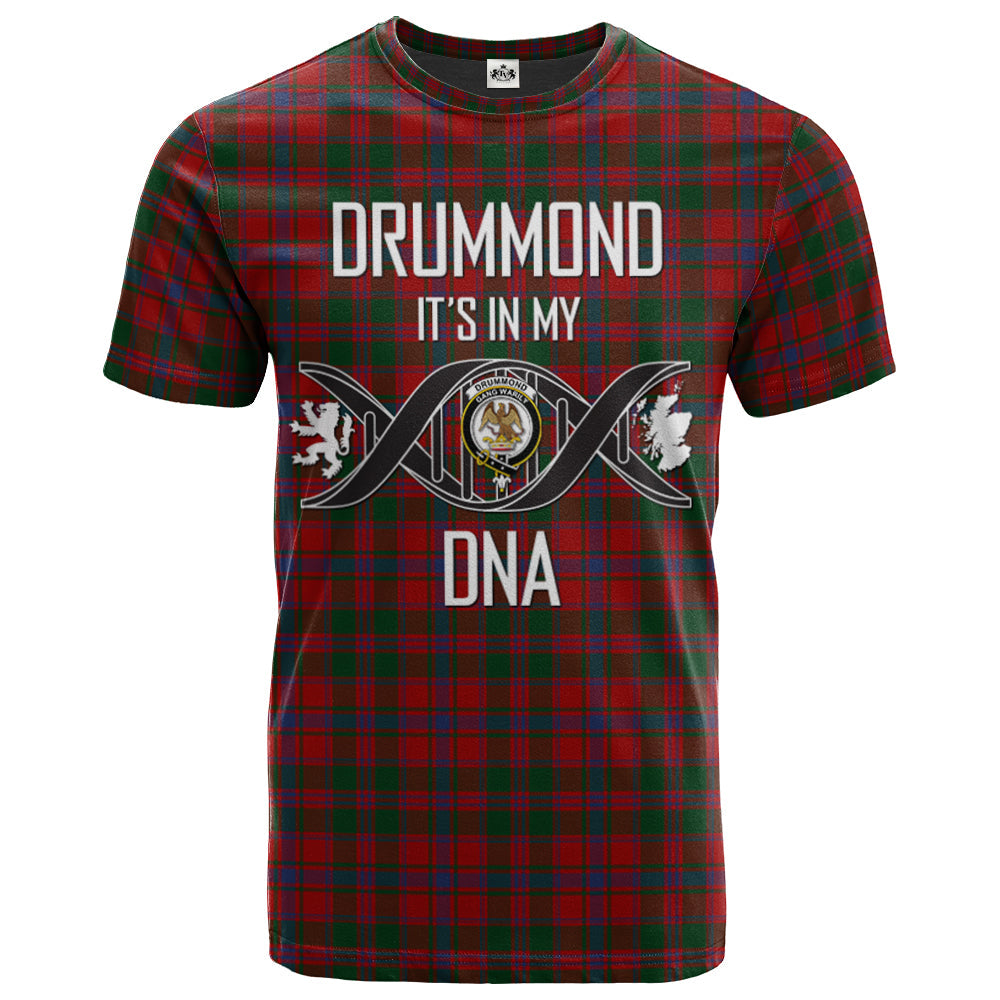 Printivon Drummond 02 Clan DNA In Me Tartan Crest T Shirt