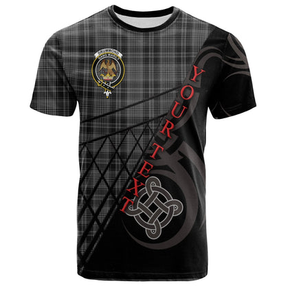Printivon Drummond Grey T Shirt Pattern Celtic 