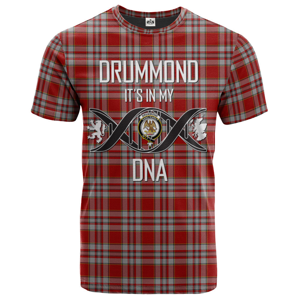 Printivon Drummond of Perth Dress 03 Clan DNA In Me Tartan Crest T Shirt