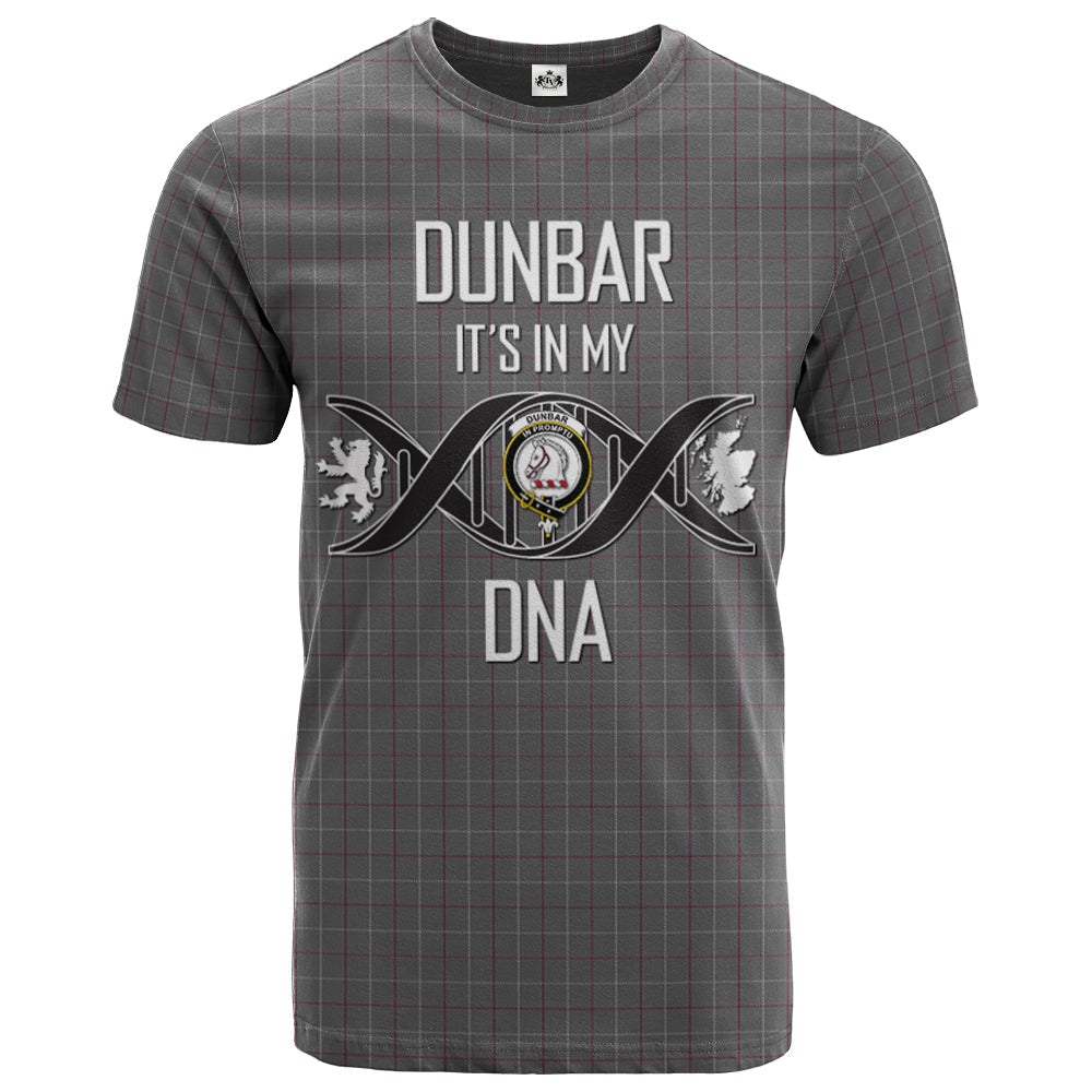 Printivon Dunbar of Pitgaveny Clan DNA In Me Tartan Crest T Shirt