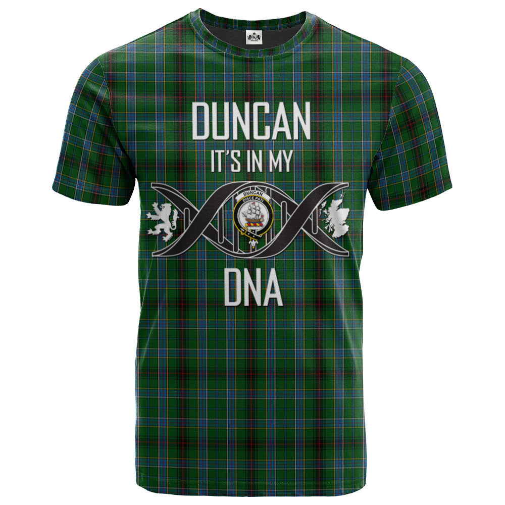 Printivon Duncan of Sketraw Clan DNA In Me Tartan Crest T Shirt
