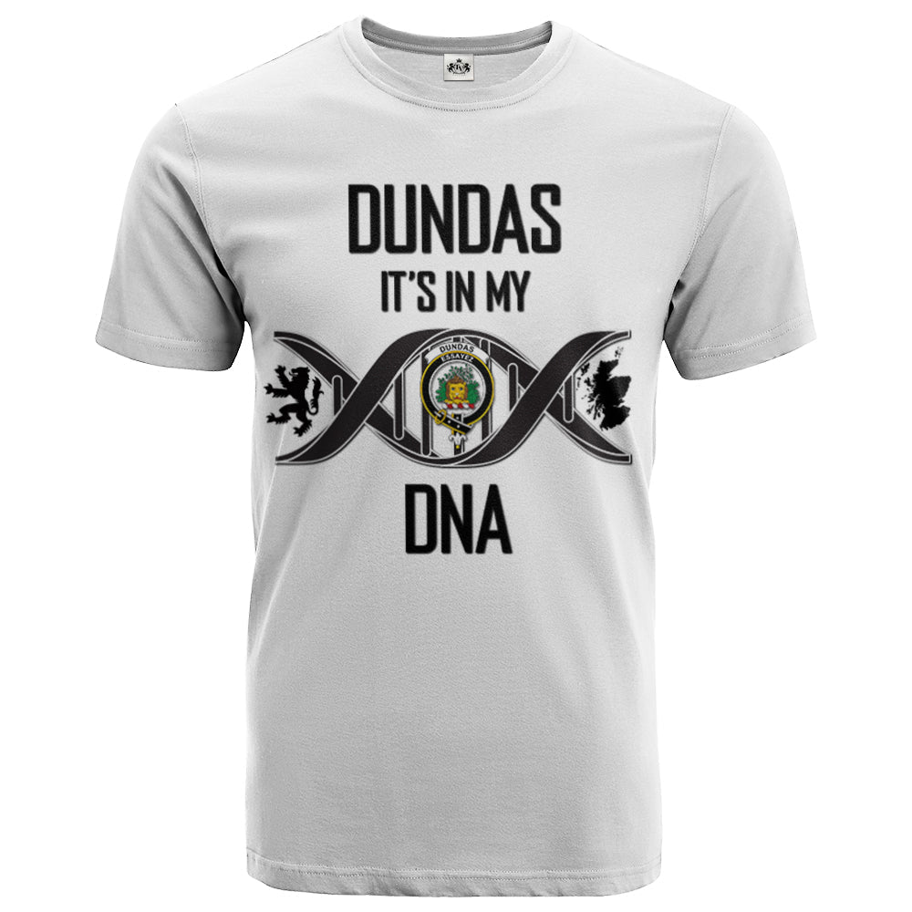 Printivon Dundas Clan DNA In Me Crest T Shirt